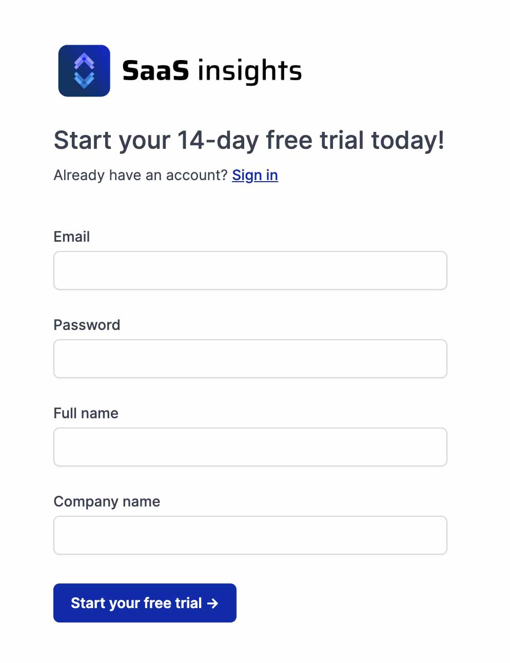 signup saas insights
