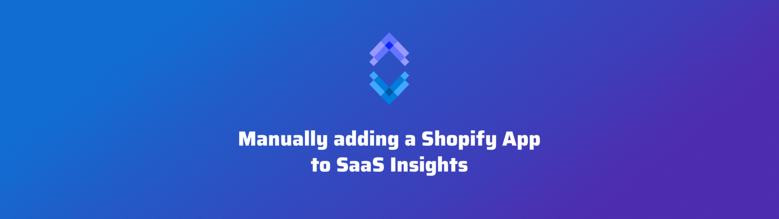 manually adding app to saas insights